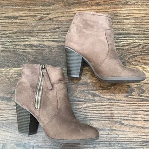 Brown booties